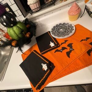 Halloween Bat and Ghost Table Linens
